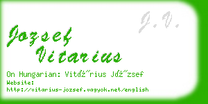 jozsef vitarius business card